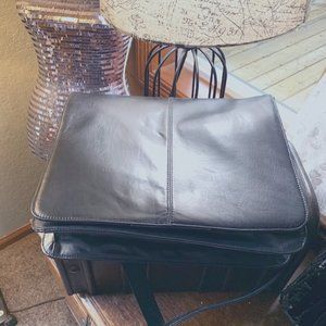 Leather Messanger briefcase bag -  please look at measurements.
